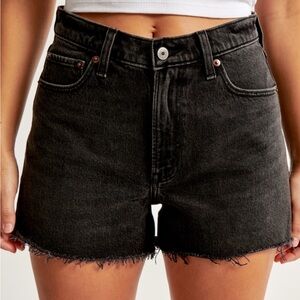 NWT Abercrombie & Fitch Curve Love High Rise 90s Cutoff Denim Shorts